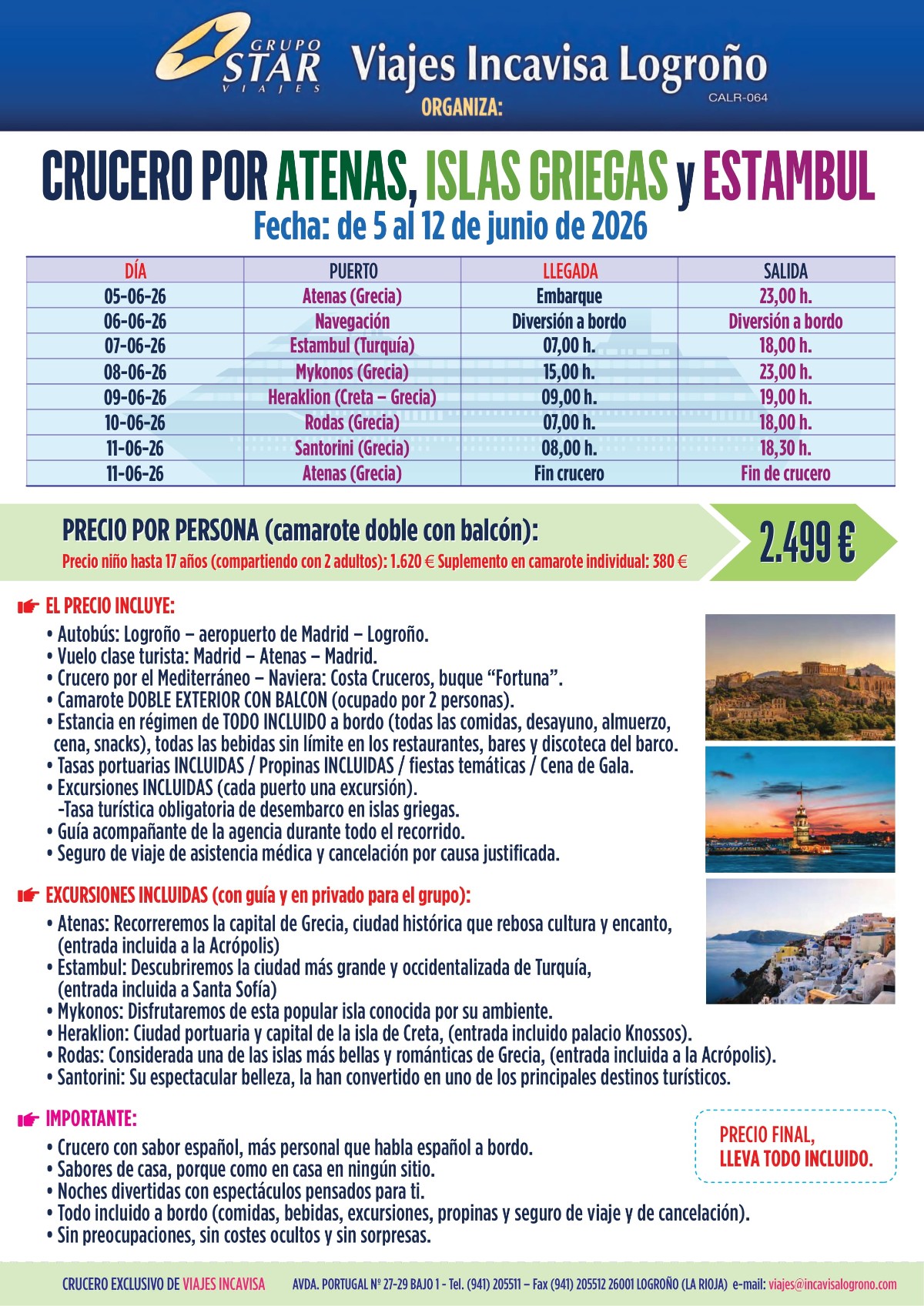 crucero atenas, islas griegas y estambul junio 2026 jpg